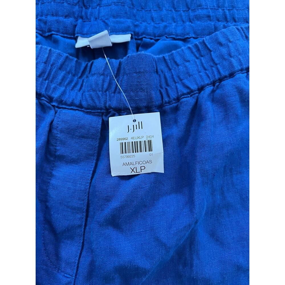 J. Jill Love Womens Linen Pull On Pants Size XL P Royal Blue A001724 - Picture 4 of 8